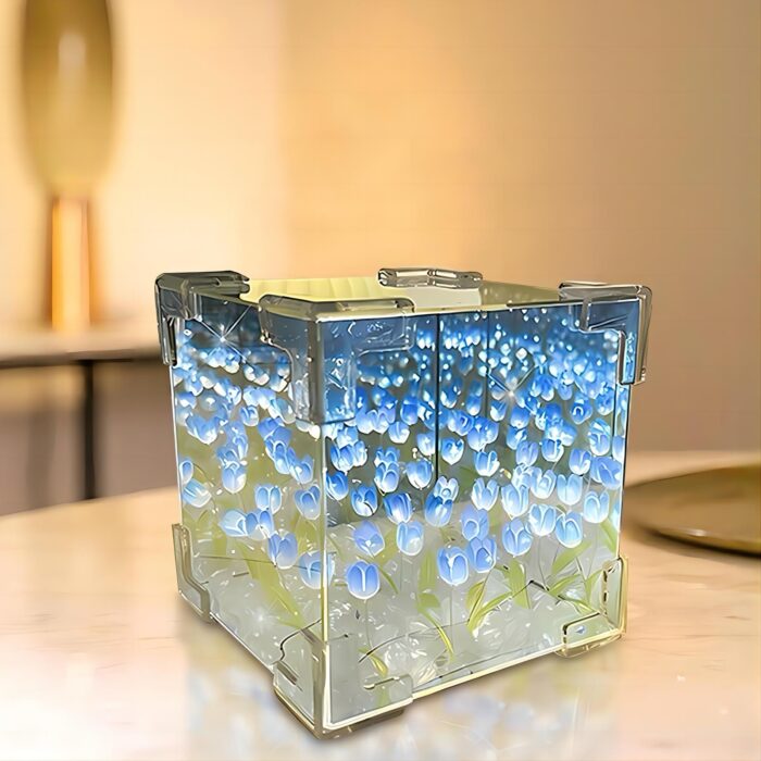 Lampă LED decorativă cu flori infinite - imagine 3