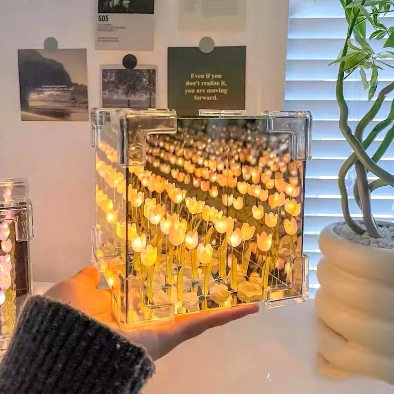 Lampă LED decorativă cu flori infinite