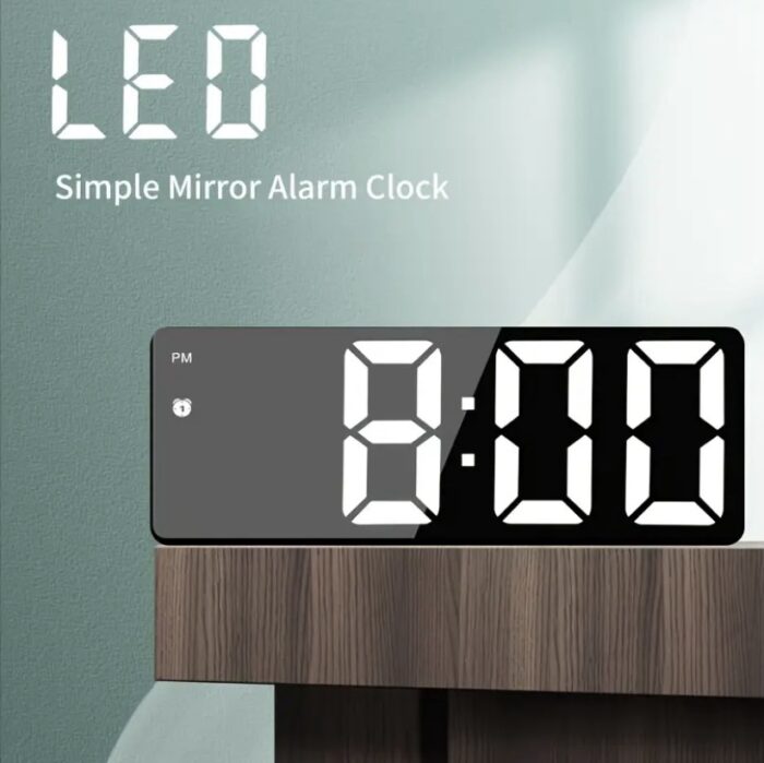 Ceas Digital LED cu Ecran Oglindă - imagine 2