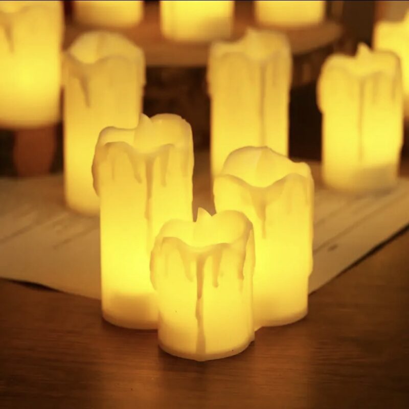 Set lumânări LED decorative cu efect