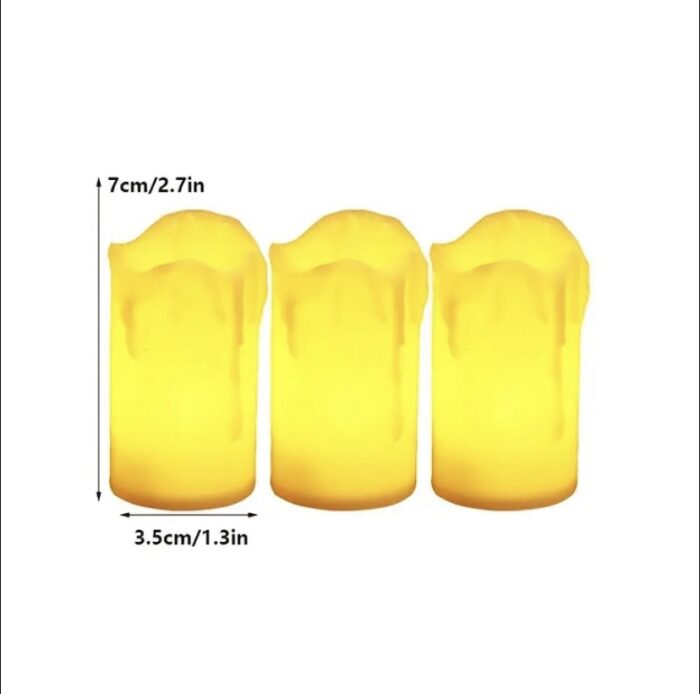 Set lumânări LED decorative cu efect - imagine 3