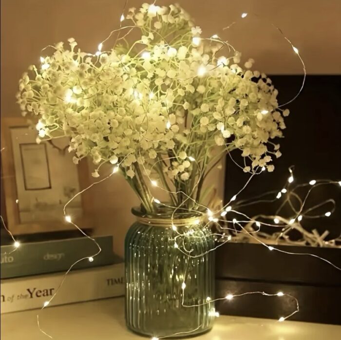 Instalație luminoasă LED pe sârmă - imagine 3