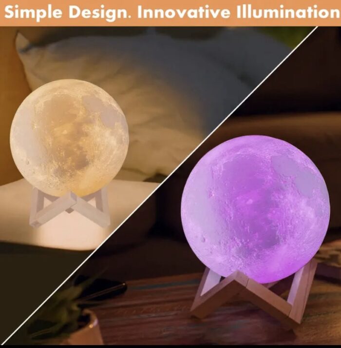 Lampă Lună 3D cu Telecomandă - imagine 7