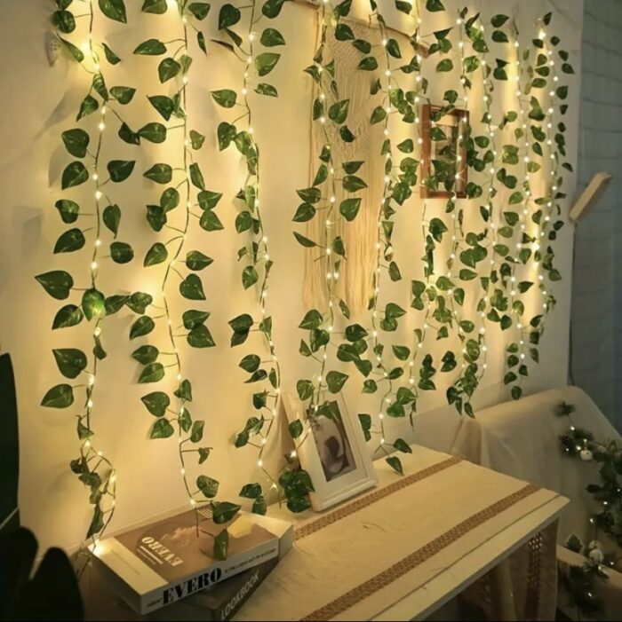 Instalație luminoasă decorativă cu frunze - imagine 6