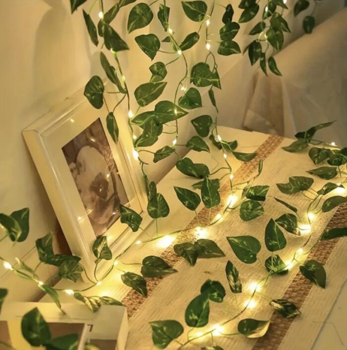 Instalație luminoasă decorativă cu frunze - imagine 4
