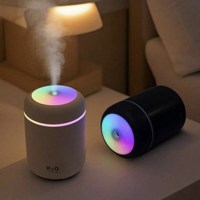 Umidificator cu Ultrasonice H2O – Aromaterapie și Lumină LED RGB